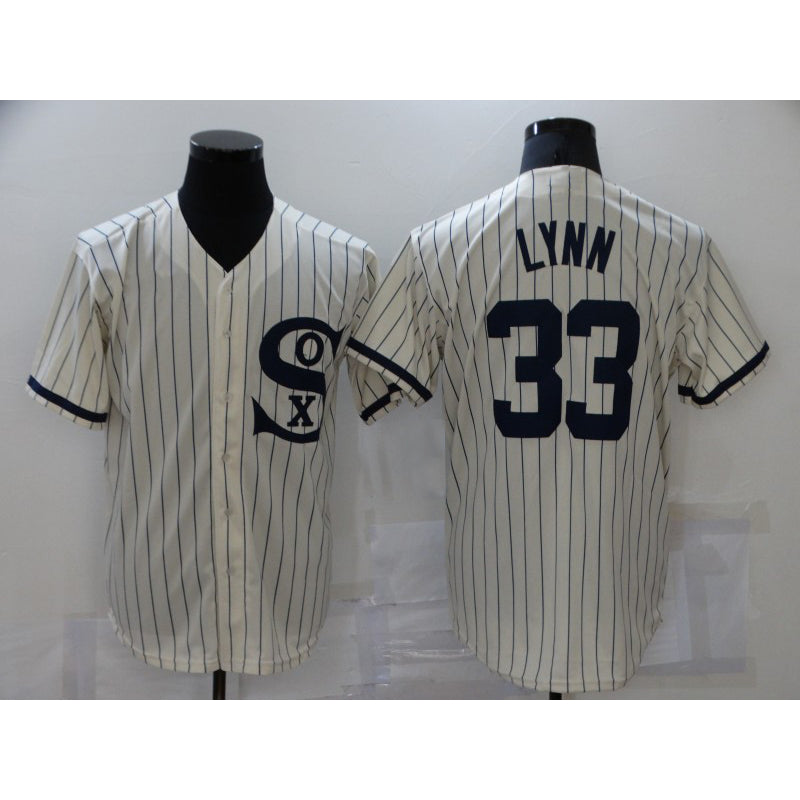 Chicago White Sox #33 Lance Lynn 2021 Cream Jereymy Field of Dreams Name Cool Base Stitched Jersey