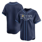 Tampa Bay Rays Blank Navy Jereymy Away Limited Stitched Jersey