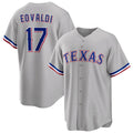 Texas Rangers #17 Nathan Eovaldi Gray Jereymy Cool Base Stitched Jersey