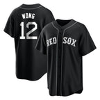 Boston Red Sox #12 Connor Wong Player Black Jereymy Home Game Stitched Jerseys