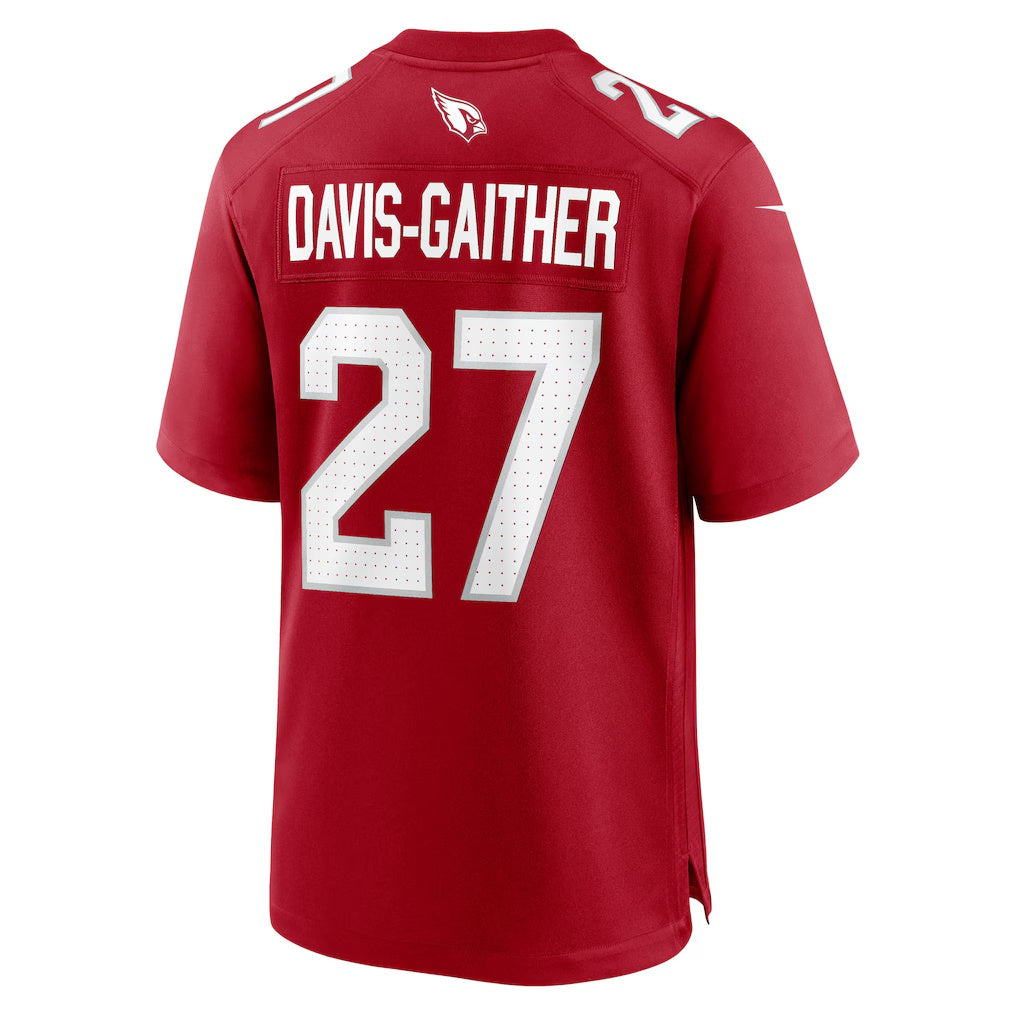 A.Cardinals #27 Akeem Davis-Gaither Cardinal Jereymy Team Game Jersey