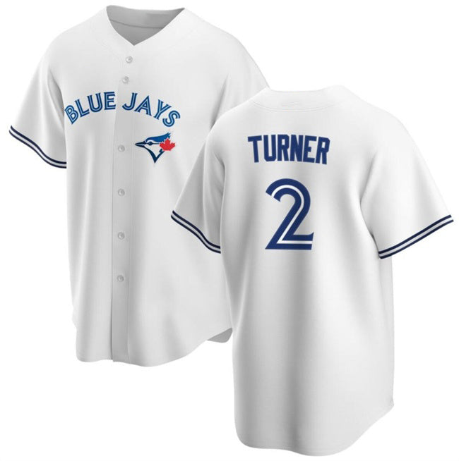 Toronto Blue Jays #2 Justin Turner White Jereymy Cool Base Stitched Jersey