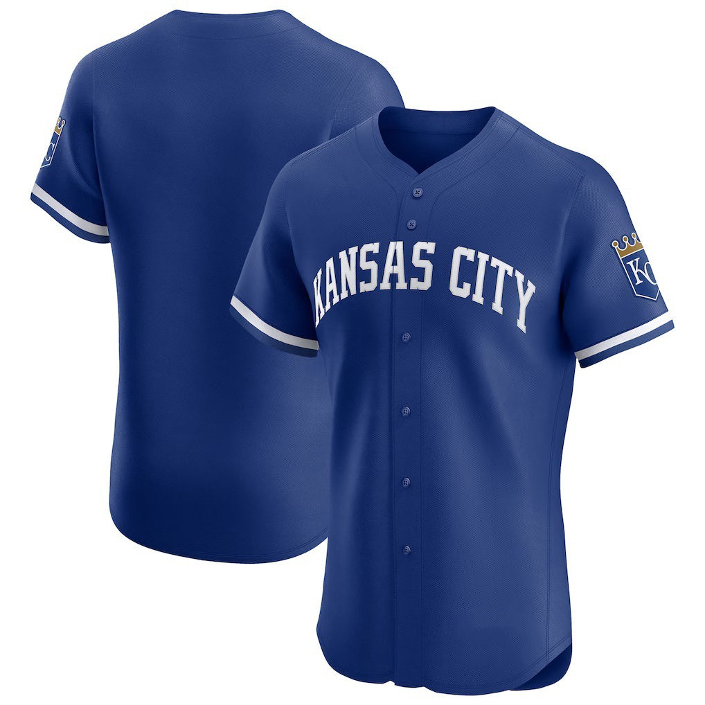 Kansas City Royals Royal Jereymy Alternate Vapor Premier Elite Patch Jersey