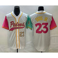 San Diego Padres #23 Fernando Tatis Jr Number White Jereymy NEW 2023 City Connect Cool Base Stitched Jersey 2