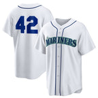 Seattle Mariners #42 Jackie Robinson White Jereymy Home 2025 Day Replica Jersey