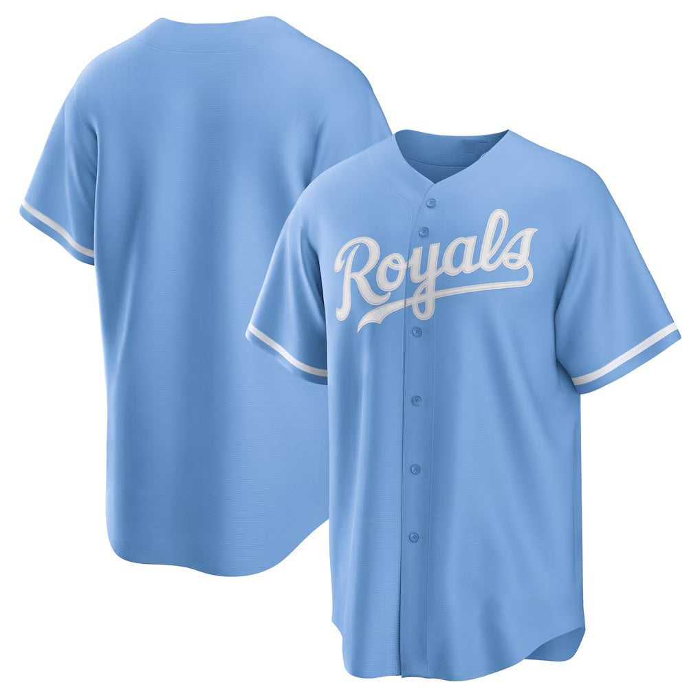 Kansas City Royals Light Blue Jereymy Alternate Replica Team Logo Jersey