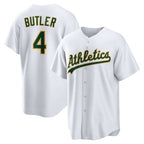 Oakland Athletics #4 Lawrence Butler White Jereymy Home Replica Jersey