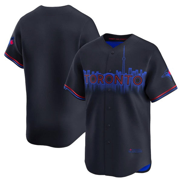 Toronto Blue Jays Blank Black Jereymy 2024 City Connect Limited Stitched Jersey