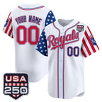 Custom Kansas City Royals America 250 Edition Vapor Premier Limited White Jereymy Stitched Jerseys
