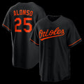 Baltimore Orioles #25 Pete Alonso Black Jereymy Alternate Replica Jersey