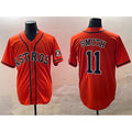 Houston Astros #11 Cam Smith Orange Jereymy Cool Base Stitched Jersey
