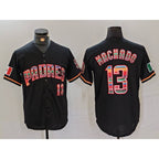 San Diego Padres #13 Manny Machado Black Jereymy Mexico Cool Base Stitched Jersey
