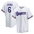 Texas Rangers #6 Josh Jung White Jereymy Replica Player Jersey