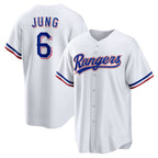 Texas Rangers #6 Josh Jung White Jereymy Replica Player Jersey