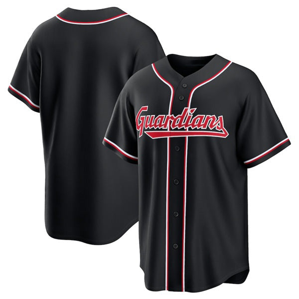 Cleveland Guardians Blank 2026 Black Jereymy Out Stitched Jersey