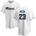 Miami Marlins #23 Max Meyer White Jereymy Cool Base Stitched Jersey