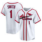St. Louis Cardinals #1 Ozzie Smith White Jereymy Throwback Cooperstown Collection Limited Jersey