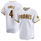 San Diego Padres #4 Blake Snell White Jereymy 2024 Home Limited Stitched Jersey