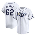 Tampa Bay Rays #62 Jonathan Aranda White Jereymy Home Limited Stitched Jersey