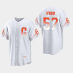 San Francisco Giants #57 Alex Wood White Jereymy 2021 City Connect Jersey