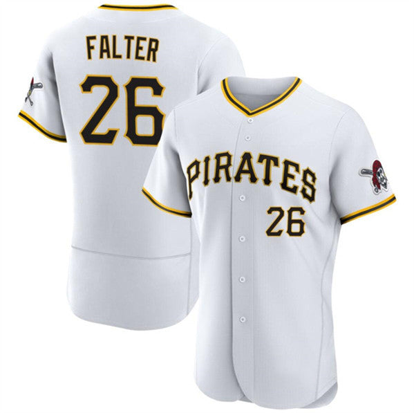 Pittsburgh Pirates #26 Bailey Falter White Jereymy Flex Base Stitched Jersey
