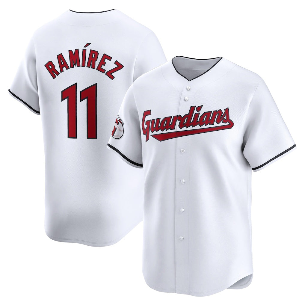 Cleveland Guardians #11 Jose Ramirez White Jereymy Home Limited Player Jersey