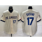 Los Angeles Dodgers #17 Shohei Ohtani Cream Jereymy 2024 City Connect Limited Stitched Jersey 2