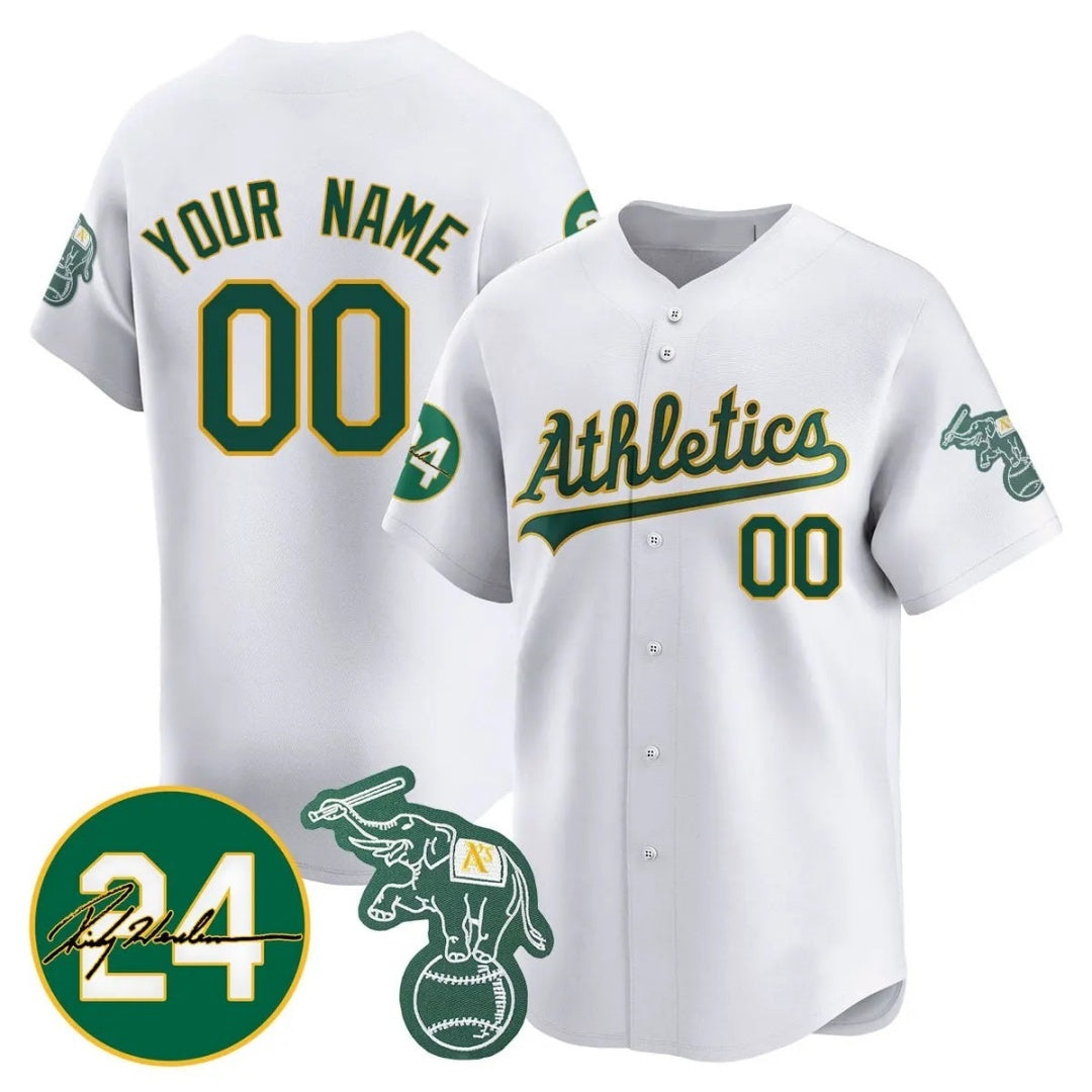 Custom Oakland Athletics White Jereymy Jersey - Personalized