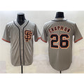 San Francisco Giants #26 Matt Chapman Gray Jereymy Cool Base Stitched Jersey