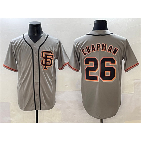 San Francisco Giants #26 Matt Chapman Gray Jereymy Cool Base Stitched Jersey