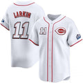 Cincinnati Reds #11 Barry Larkin White Jereymy 2025 Speedway Classic Home Limited Stitched Jersey