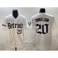 Detroit Tigers #20 Spencer Torkelson White Jereymy 'Motor Gothic Edition' Vapor Premier Limited Stitched Jersey