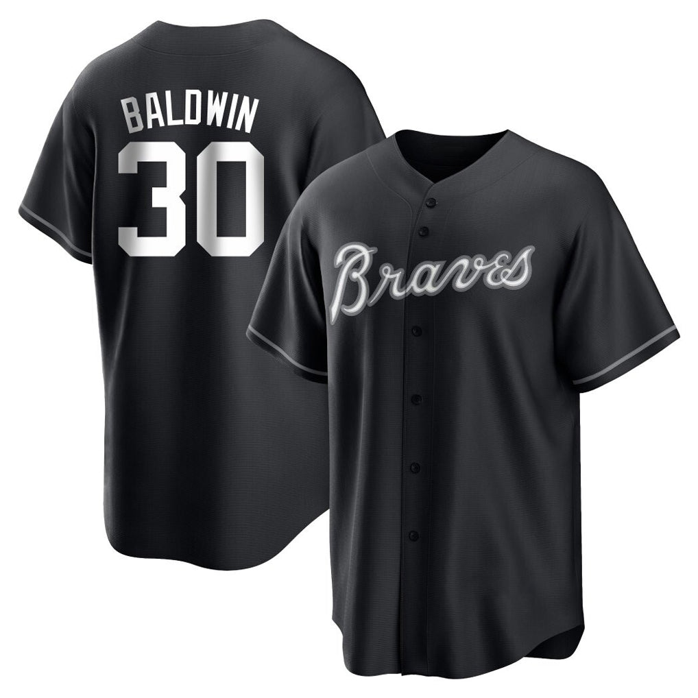 Atlanta Braves #30 Drake Baldwin Player Black Jereymy Home Game Stitched Jerseys