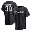 Atlanta Braves #30 Drake Baldwin Player Black Jereymy Home Game Stitched Jerseys