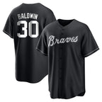 Atlanta Braves #30 Drake Baldwin Player Black Jereymy Home Game Stitched Jerseys