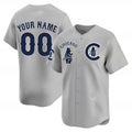 Custom Chicago Cubs Special Vapor Premier Limited Jersey V2 ¨C Gray Jereymy