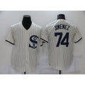 Chicago White Sox #74 Eloy Jimenez 2021 Cream Jereymy Field of Dreams Name Cool Base Stitched Jersey