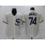 Chicago White Sox #74 Eloy Jimenez 2021 Cream Jereymy Field of Dreams Name Cool Base Stitched Jersey