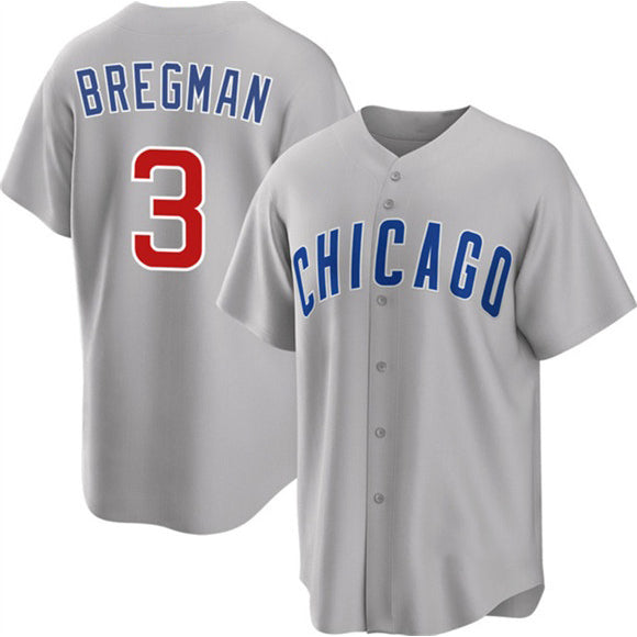 Chicago Cubs #3 Alex Bregman Gray Jereymy 2026 Cool Base Limited Stitched Jersey