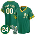 Custom Oakland Athletics Kelly Green Jereymy Road Cooperstown Jersey - Personalized