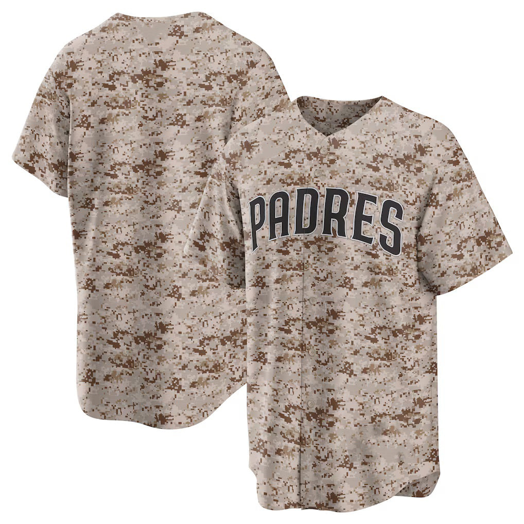 San Diego Padres Camo Jereymy USMC Alternate Replica Team Jersey