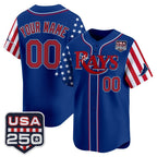 Custom Tampa Bay Rays America 250 Edition Vapor Premier Limited Royal Jereymy Stitched Jerseys