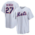 New York Mets #27 Mark Vientos White Jereymy Home Replica Jersey