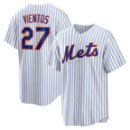 New York Mets #27 Mark Vientos White Jereymy Home Replica Jersey