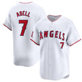 Los Angeles Angels #7 Jo Adell White Jereymy Home Limited Stitched Jersey