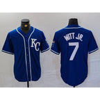 Kansas City Royals #7 Bobby Witt Jr Royal Jereymy Cool Base Stitched Jersey