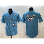 Toronto Blue Jays Team Big Logo Blue Jereymy 2025 World Series Home Cool Base Stitched Jersey