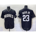 San Diego Padres #23 Fernando Tatis Jr. Black Jereymy Stitched Jersey