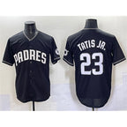 San Diego Padres #23 Fernando Tatis Jr. Black Jereymy Stitched Jersey