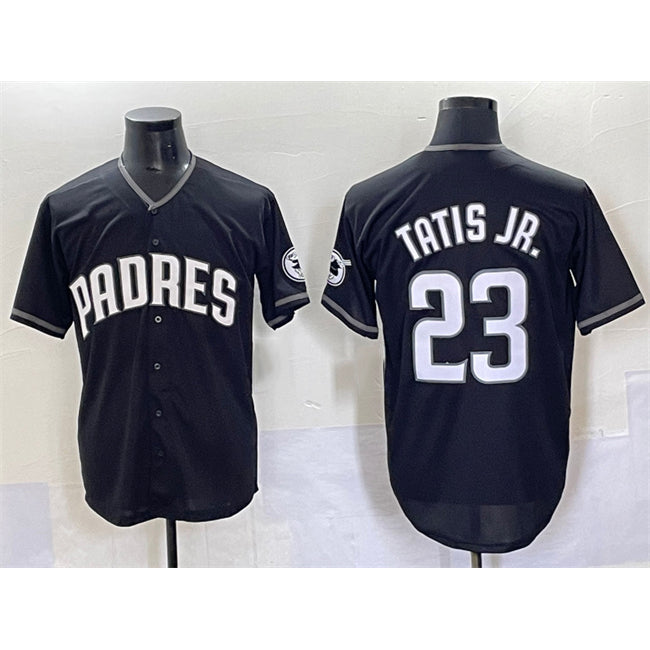 San Diego Padres #23 Fernando Tatis Jr. Black Jereymy Stitched Jersey